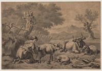 KT 2001 118
          <br/>
          Vrouw melkt schaap
          <br/>
          <em>Claterbos, Augustijn (1750-1828)</em>